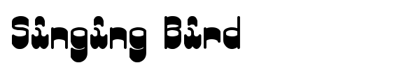 Singing Bird font preview